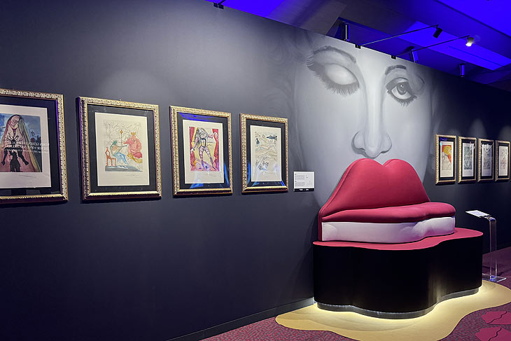 "DAL&Iacute;: SPELLBOUND  DIE AUSSTELLUNG" in der Alten Philharmonie im Fat Cat vom 02.02.-19.05.2024 (&copy;Foto: Martin Schmitz)